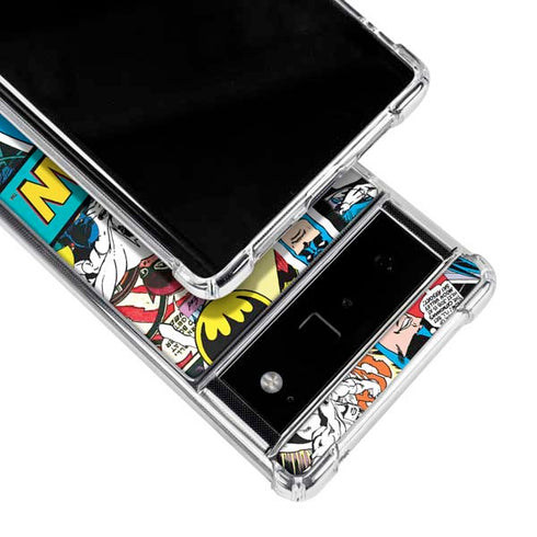 DC Comics Batman Vintage Pose Collage Art Google Pixel 6 Clear Case